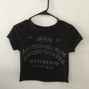 Ouija cropped shirt